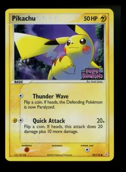 Pikachu 78/110 EX Holon Phantoms 2006 Reverse Holo Pokemon Card TCG - Image 1