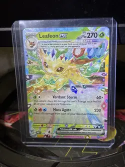 Pokemon TCG Leafeon ex 006/131 Sv: Prismatic Evolutions Double Rare Holo EX - Image 1
