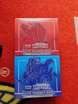 Pokemon Sword & Shield Battle Styles Elite Trainer Box ETB Lot of 2 (New Sealed) - Image 1