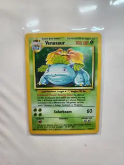 Pokemon TCG 1999-2000 Venusaur Base Set 15/102 Holo Rare LP - Image 1