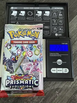 Heavy 22.61! Pokemon Prismatic Evolutions Booster Pack Sealed! Demi-God PackU! - Image 1