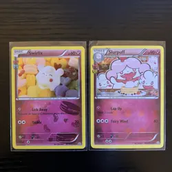 Pokemon Lot XY Generations Radiant Collection Swirlix RC19 Slurpuff RC20 TCG - Image 1
