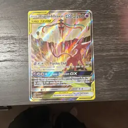 Pokemon Espeon & Deoxys GX TAG TEAM Promo Holo SM240 HP 260 Basic Psychic - Image 3