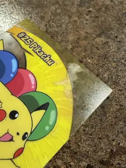 Pikachu #25 PC1 Pokemon Topps 2000 TV Animation Clear HP - Image 3