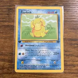 Pokemon TCG Psyduck Team Rocket 1st Edition 65/82 MP - Image 1