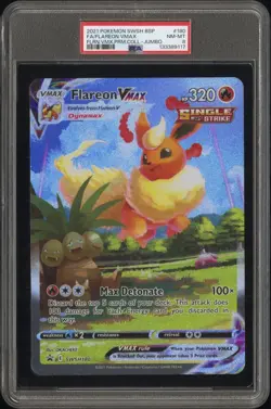 PSA 8 - 2021 Pokemon FLAREON VMAX Premium Collection JUMBO BSP #180 (9117) - Image 1