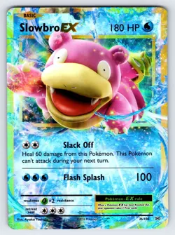 Slowbro EX 26/108 2016 XY Evolutions Pokemon Card TCG Ultra Rare Holo - Nm/Vlp - Image 1