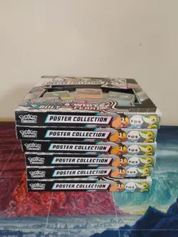 Pokemon TCG SV10.5 Black Bolt & White Flare Unova Poster Collection Sealed X 6 - Image 2