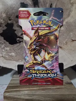Pokemon XY Breakthrough Sleeved Booster Pack Factory Sealed - Image 1