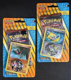 POKEMON XY BREAKTHROUGH BLISTER BOOSTER PACK NEW JIRACHI & HAWLUCHA COSMOS FOIL - Image 1