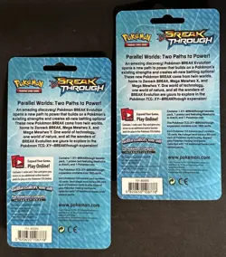 POKEMON XY BREAKTHROUGH BLISTER BOOSTER PACK NEW JIRACHI & HAWLUCHA COSMOS FOIL - Image 2