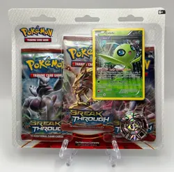 (402928) Pokemon XY Breakthrough Booster Celebi 3-Pack Blister - Factory Sealed 820650800047 - Image 1