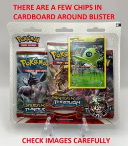 (402928) Pokemon XY Breakthrough Booster Celebi 3-Pack Blister - Factory Sealed 820650800047 - Image 2