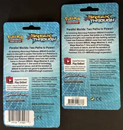 POKEMON XY BREAKTHROUGH BLISTER BOOSTER PACK NEW JIRACHI & HAWLUCHA COSMOS FOIL - Image 2