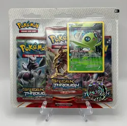 *402877* Pokemon XY Breakthrough Booster Celebi 3-Pack Blister - Factory Sealed 820650800047 - Image 1