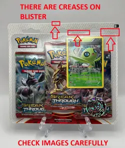 *402877* Pokemon XY Breakthrough Booster Celebi 3-Pack Blister - Factory Sealed 820650800047 - Image 2