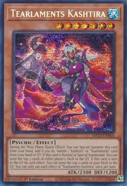 Yugioh Dueling Mirrors: Tearlaments Kashtira Prismatic Secret Rare MP24-EN066 NM - Image 1