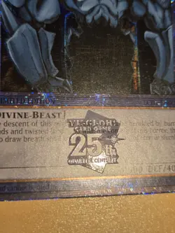 Yugioh Obelisk the Tormentor LC01-EN001 Quarter Century Rare Limited Edition NM - Image 2
