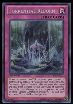 Torrential Reborn LTGY-EN071 Secret Rare 1st Edition Yu-Gi-Oh - Image 1