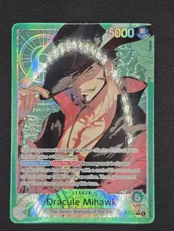 Dracule Mihawk - OP14-020 (Alternate Art) OP14-020 The Azure Sea's Seven Foil - Image 1