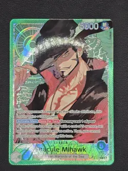 Dracule Mihawk - OP14-020 (Alternate Art) OP14-020 The Azure Sea's Seven Foil - Image 1