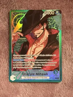 Dracule Mihawk - OP14-020 (Alternate Art) OP14-020 The Azure Sea's Seven Foil - Image 1