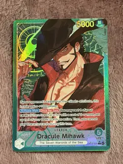 Dracule Mihawk - OP14-020 (Alternate Art) OP14-020 The Azure Sea's Seven Foil - Image 3