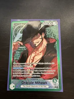 Dracule Mihawk - OP14-020 (Alternate Art) OP14-020 The Azure Sea's Seven Foil - Image 1