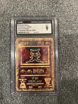 ANCIENT MEW Holo Rare 2000 Movie Promo Pokemon Card CGC 9 MINT - Image 1