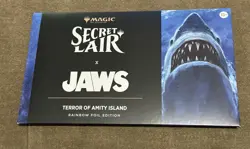 New - MTG Secret Lair Jaws Terror of Amity Island Rainbow Foil Edition Set - Image 1