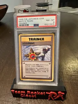 Japanese Misty's Tears Pokemon Trainer Card Banned Artwork Gem Mint PSA 8 - Image 1