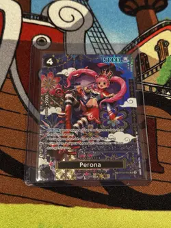 Perona OP06-093 OP14 SP Alternate Art Azure Sea's Seven One Piece Card English - Image 1