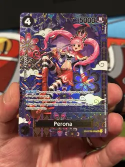 Perona OP06-093 OP14 SP Alternate Art Azure Sea's Seven One Piece Card English - Image 2
