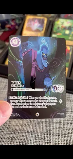 ICONIC Hades Looking for a Deal - 2025 DISNEY LORCANA Whispers in the Well HOLO - Image 3