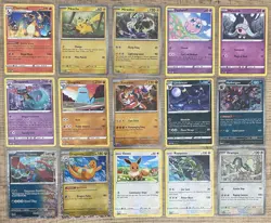 2025 McDonald’s Happy Meal Pokemon Dragon Discovery COMPLETE 15 Card Set Sleeved - Image 1