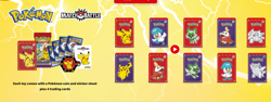 2023 McDONALD'S Pokemon Match Battle Cards TCG HAPPY MEAL Toys Complete Set - Image 2