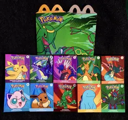 2025 McDONALD'S Pokemon Dragon Cards TCG HAPPY MEAL Toys Complete Set w/ Box - Image 1