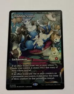 Doubling Season Showcase Foundations NM Foil MTG Magic The Gathering -- S2G -- - Image 1