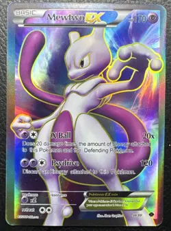 Mewtwo EX Full Art Ultra Rare Next Destinies 98/99 LP (2016) - Image 1