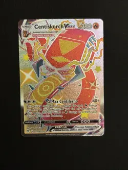 Pokemon TCG Centiskorch VMAX SV109/SV122 Full Art Shining Fates NM/M Condition - Image 1