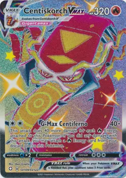 Centiskorch VMAX (Shiny) - SV109/SV122 Ultra Rare Shining Fates NM Pokemon TCG - Image 1