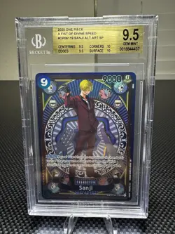 One Piece TCG OP11 A Fist of Divine Speed Sanji OP06-116 SP English BGS 9.5 - Image 1