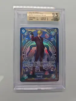 One Piece TCG OP11 A Fist of Divine Speed Sanji OP06-116 SP English BGS 9.5 - Image 1