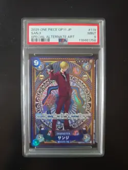 One Piece TCG Japanese OP11 Sanji SEC SP Op06-119 A Fist Of Divine Speed PSA 9 - Image 1