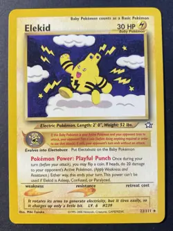 Elekid 22/111 Neo Genesis Rare - Pokemon Card Near Mint - Image 1