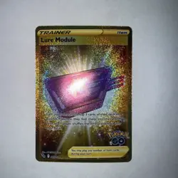 Pokemon Go TCG Lure Module Gold Trainer Secret Rare Card 088/078 - Image 1