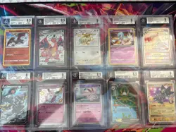 Pokemon 10x Graded Card Lot Beckett Lot # 51 - Image 1