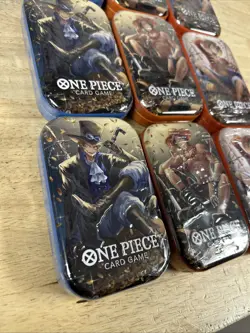 ONE PIECE CARD GAME - TIN PACK ART SET VOL. 2 (TS-02, OP13) Lot Of 11 Tins! - Image 3
