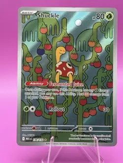 Pokemon TCG Shuckle Holo Mega Evolution Illustration Card 136/132 Mint Condition - Image 1