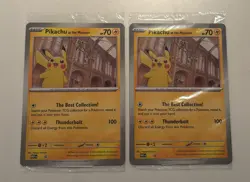 Pokemon TCG Pikachu At The Museum Promo Card Sealed x2 - Image 1